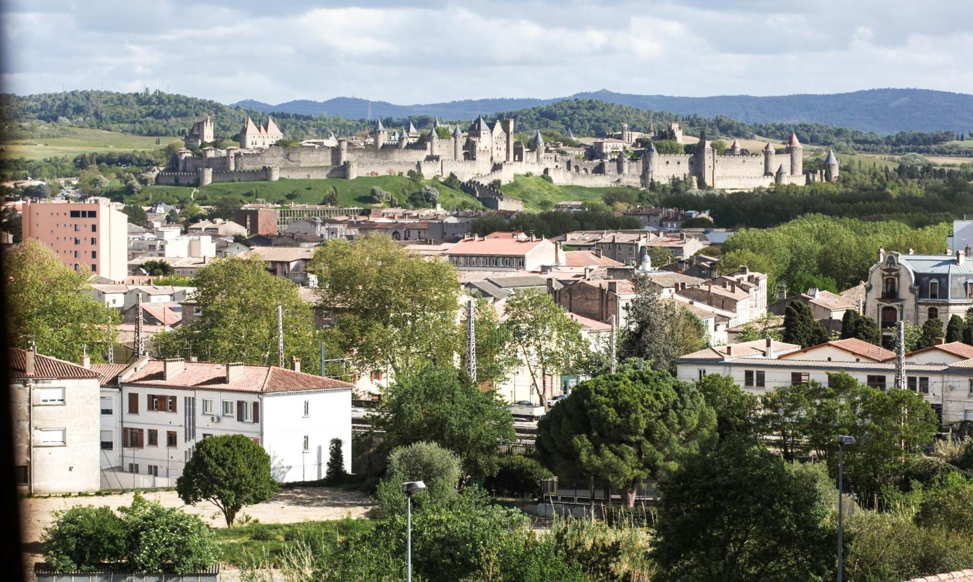 Studio Avec Parking Vue Sur La Cite De Carcassonne Dış mekan fotoğraf